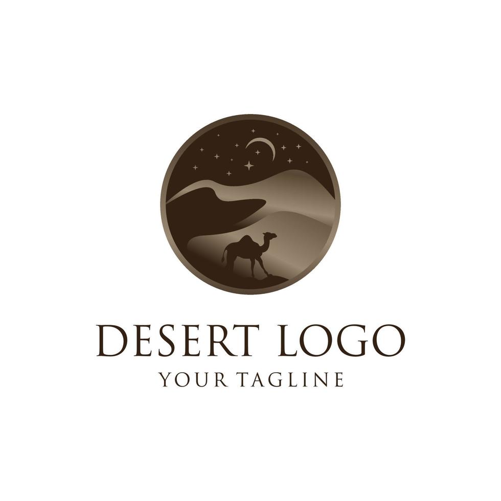 Desert logo design vector