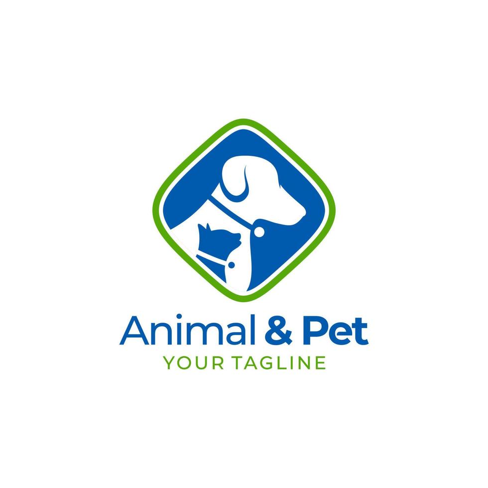 diseños de logotipos de animales y mascotas vector