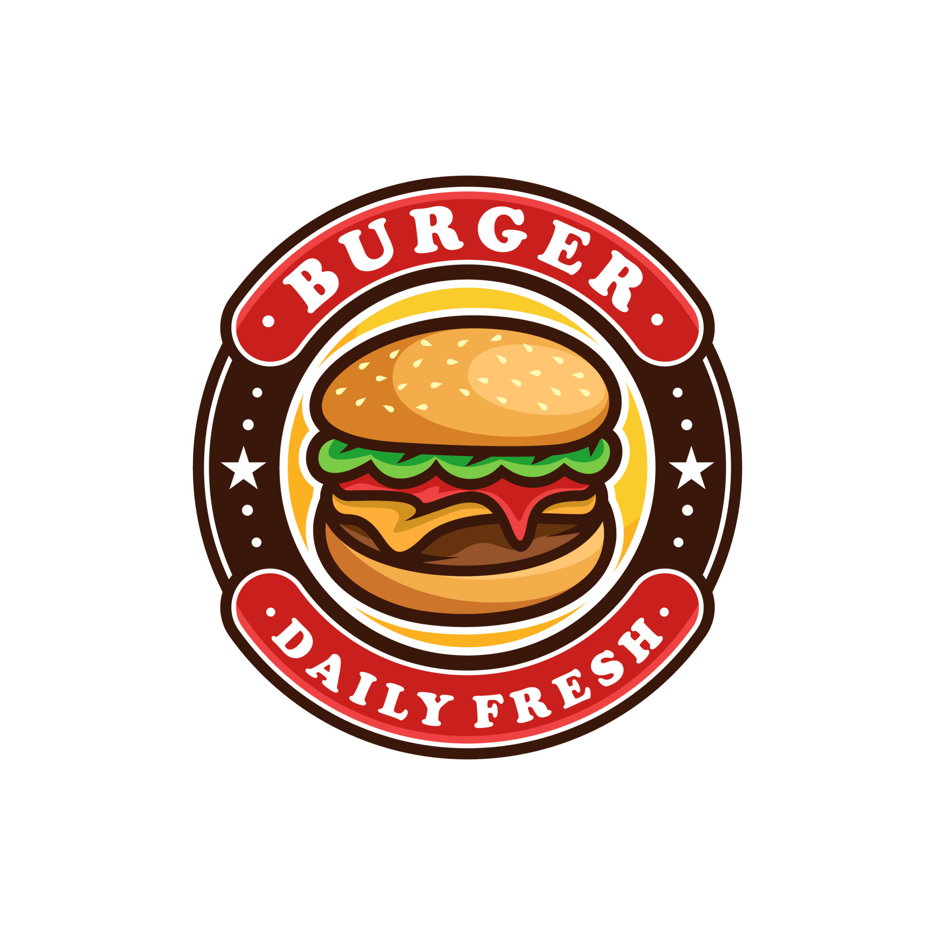 Burger logo vector Design 15088058 Vector Art at Vecteezy