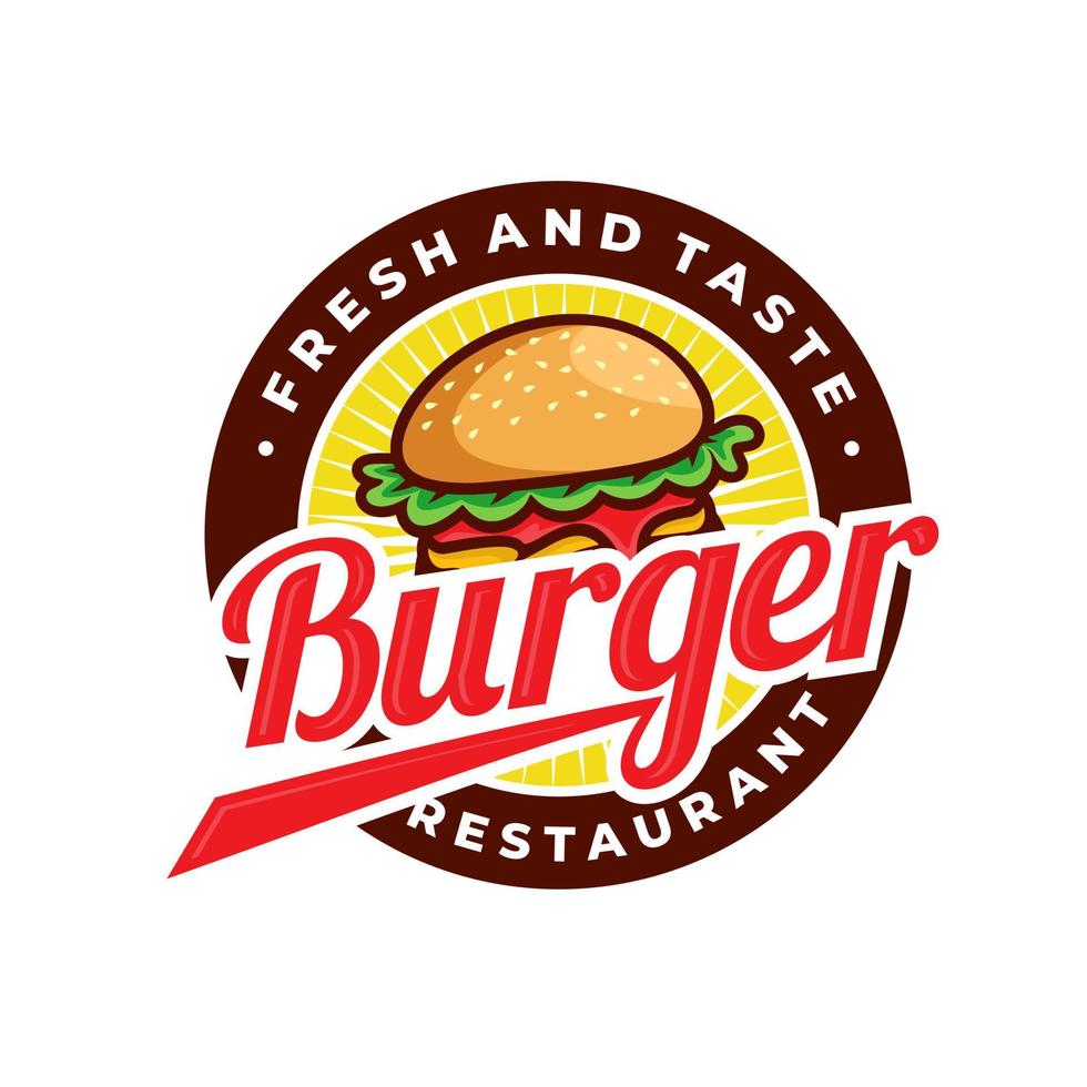 Burger logo vector  Design