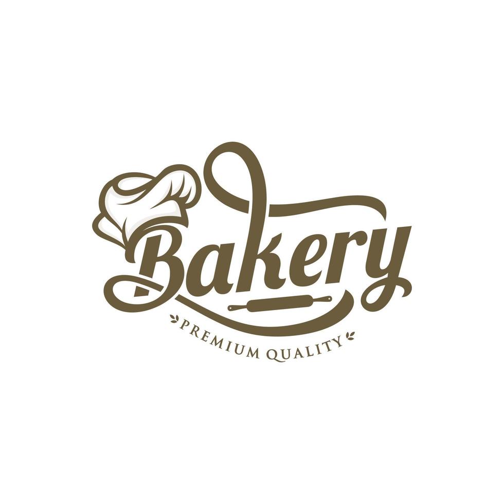 diseño de logotipo de panadería vector