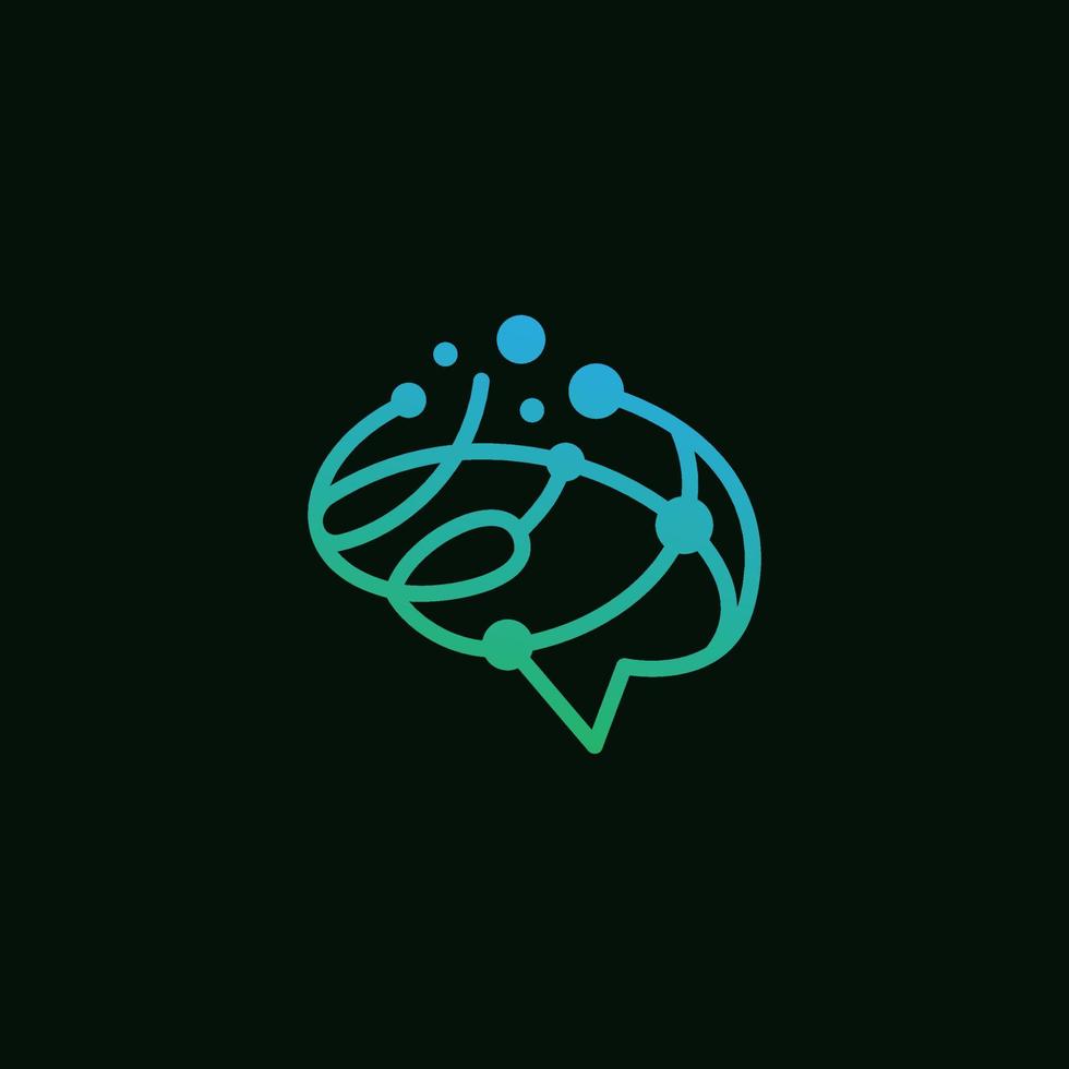 Brain Logo Design Vector