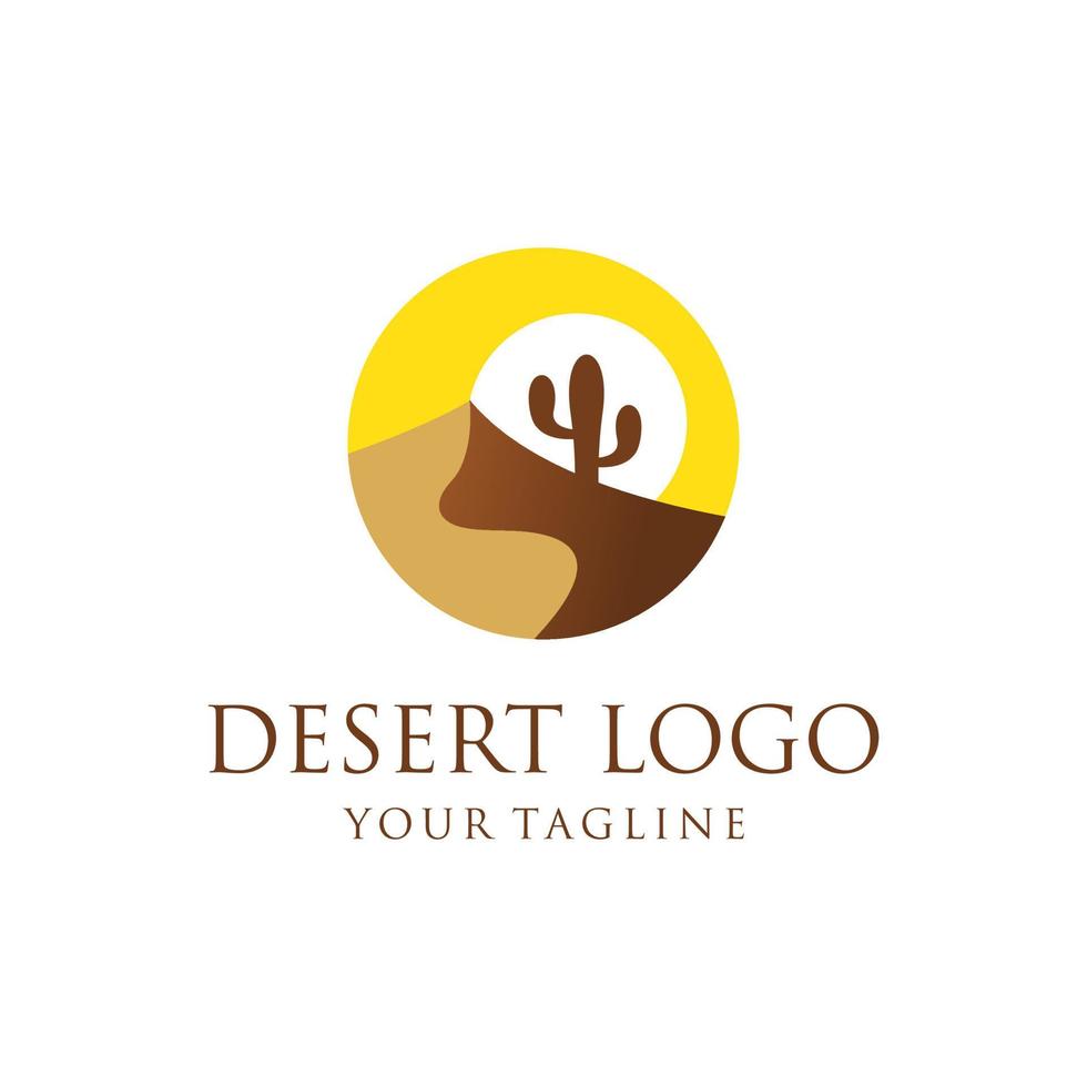 Desert logo design vector