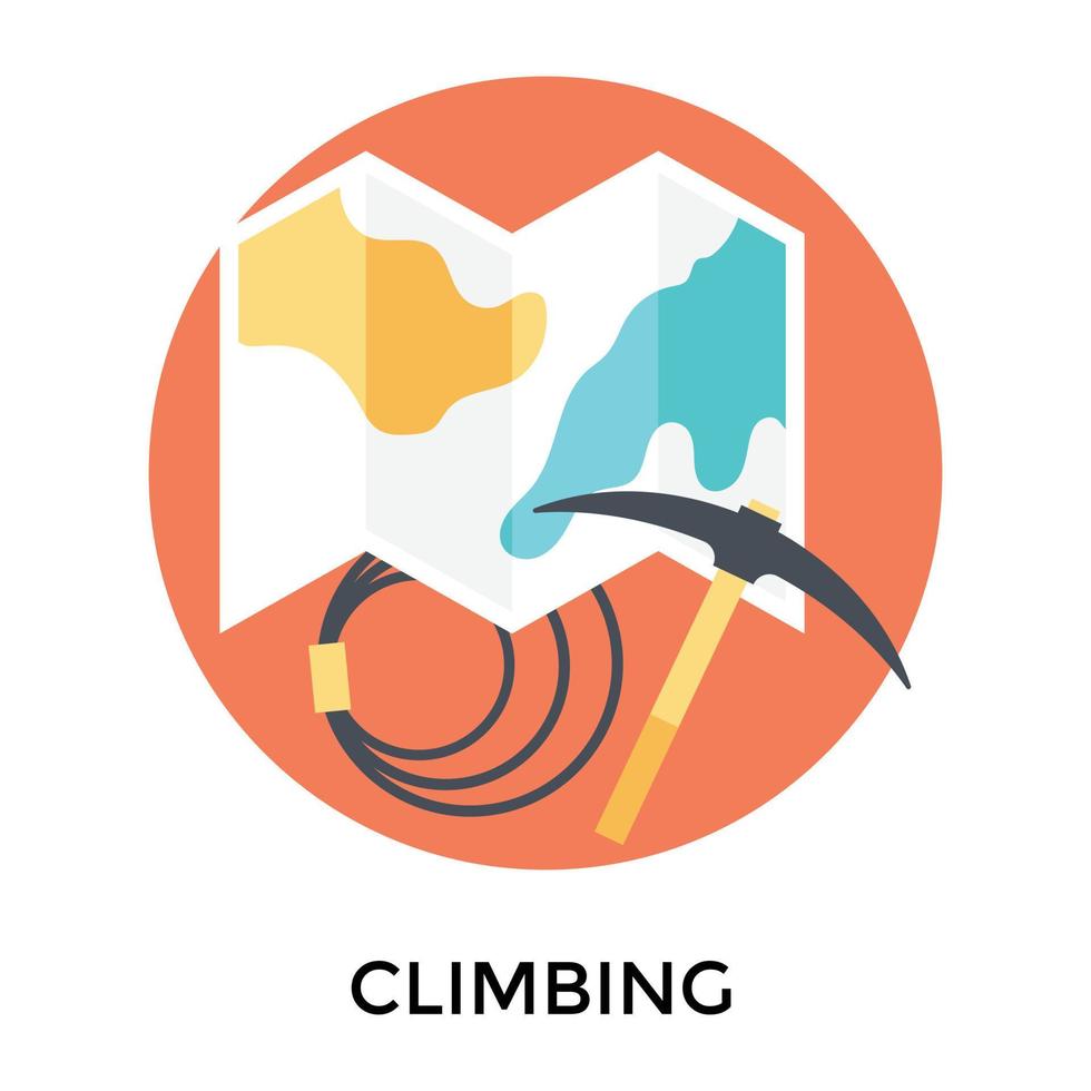 Trendy Climbing Gear vector