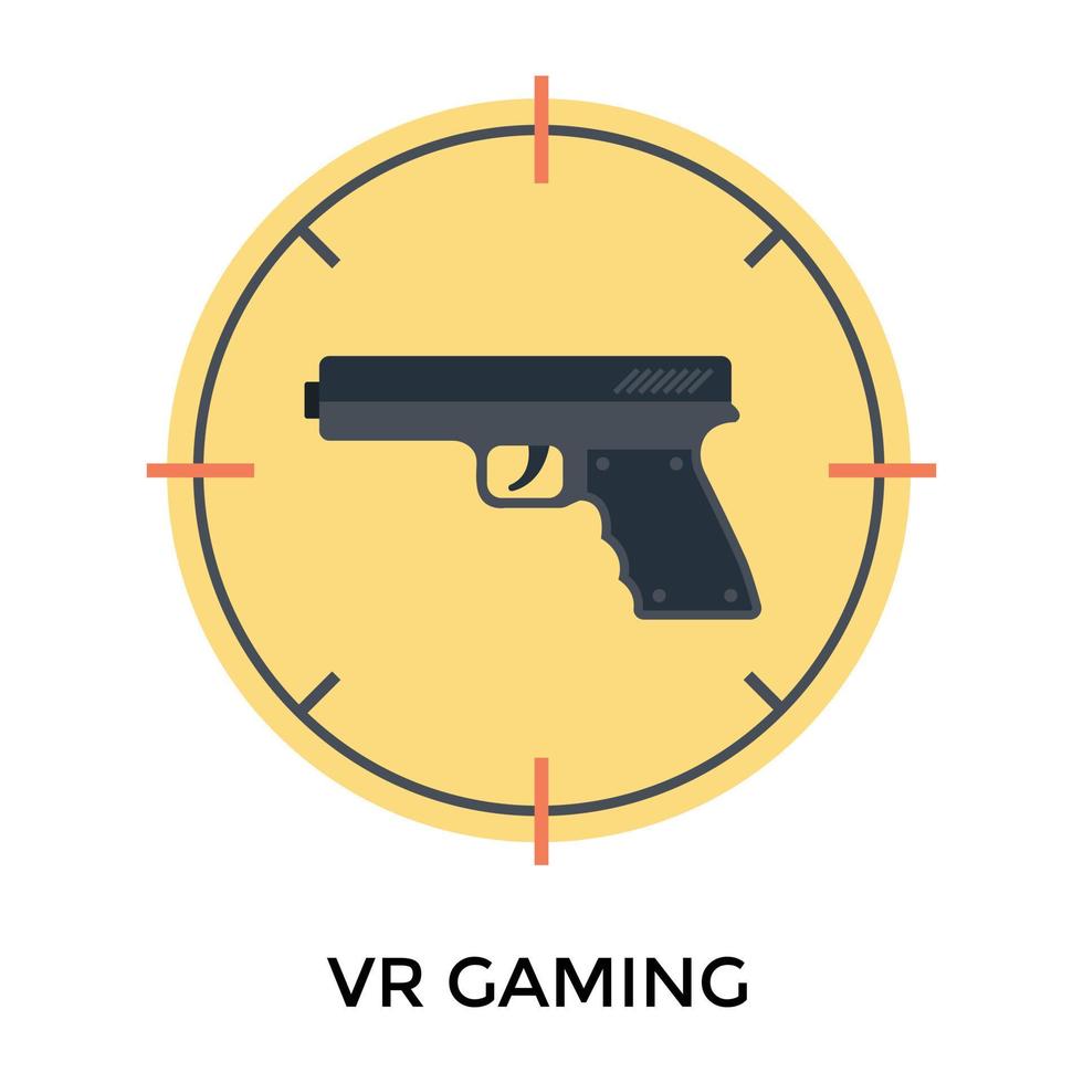 Trendy VR Gaming vector