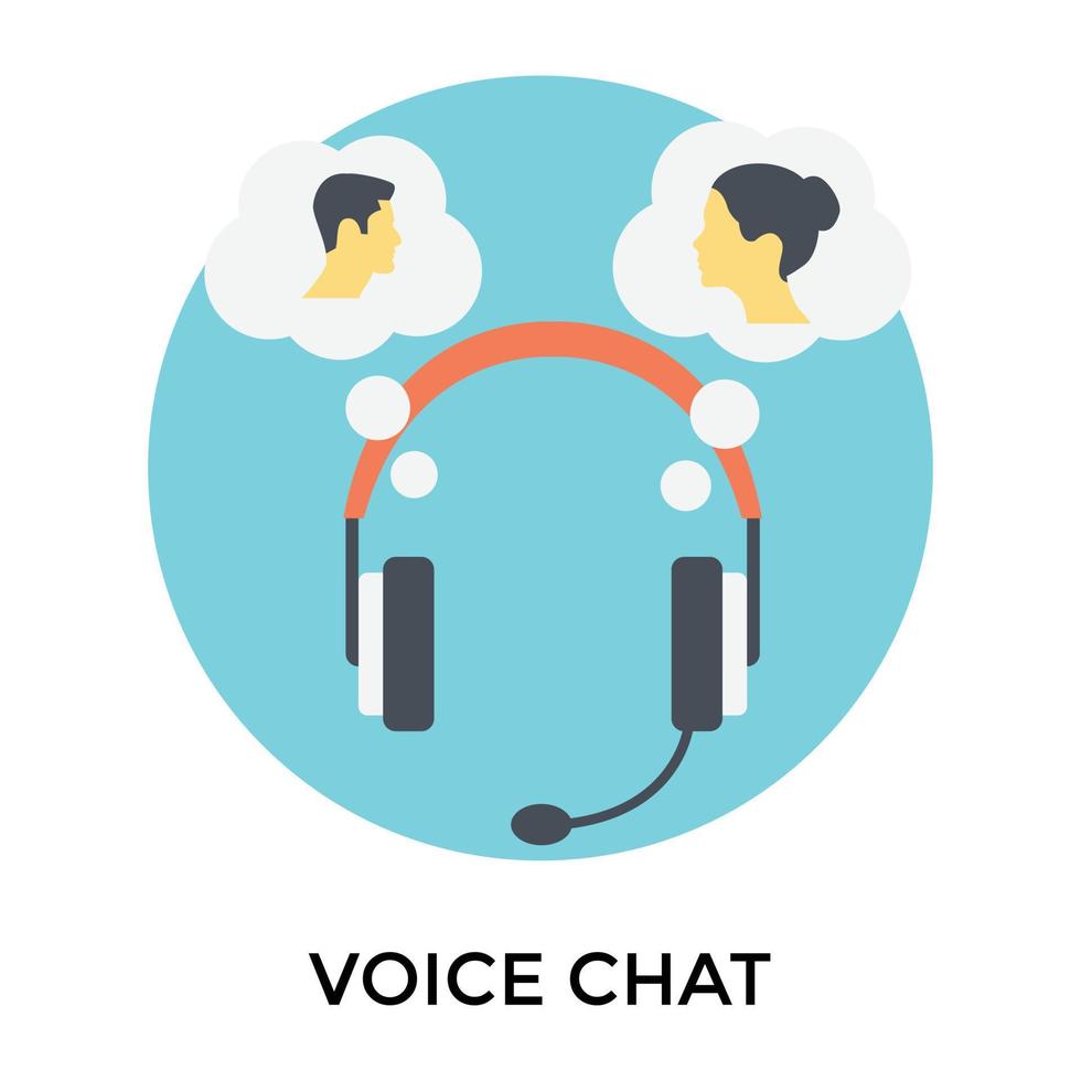 Trendy Voice Chat vector