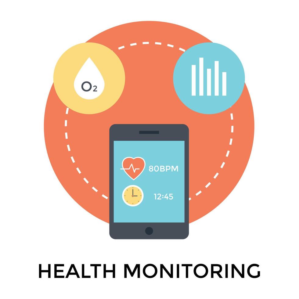 Trendy Health Monitoring 15088328 Vector Art at Vecteezy
