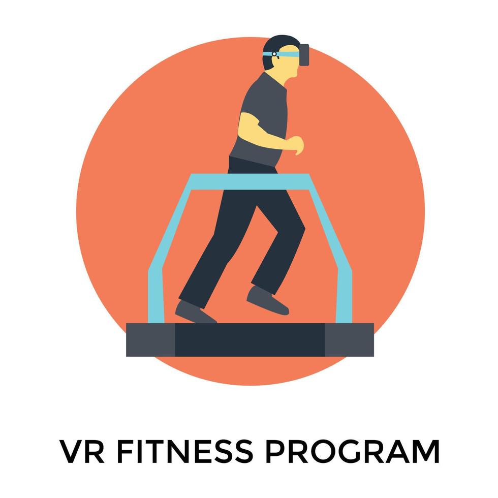VR Fitness Program 15088378 Vector Art at Vecteezy