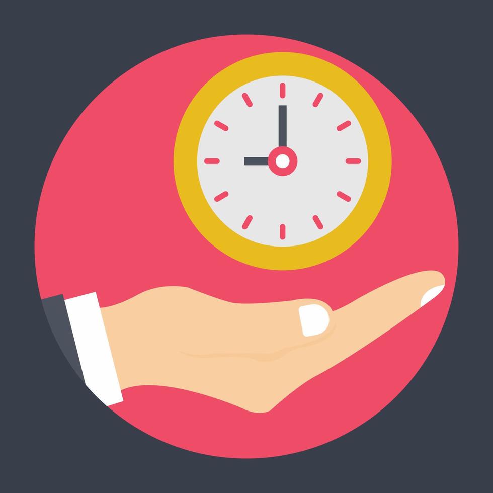 Trendy Time Management vector