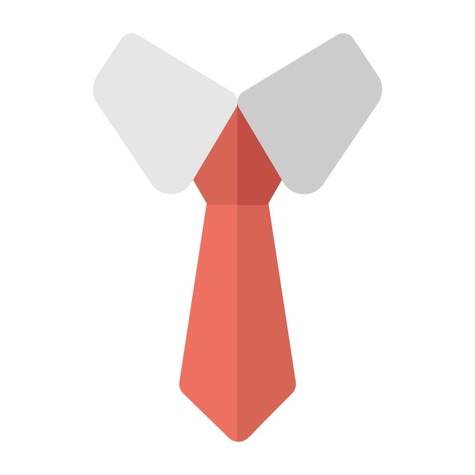 cuello con corbata vector