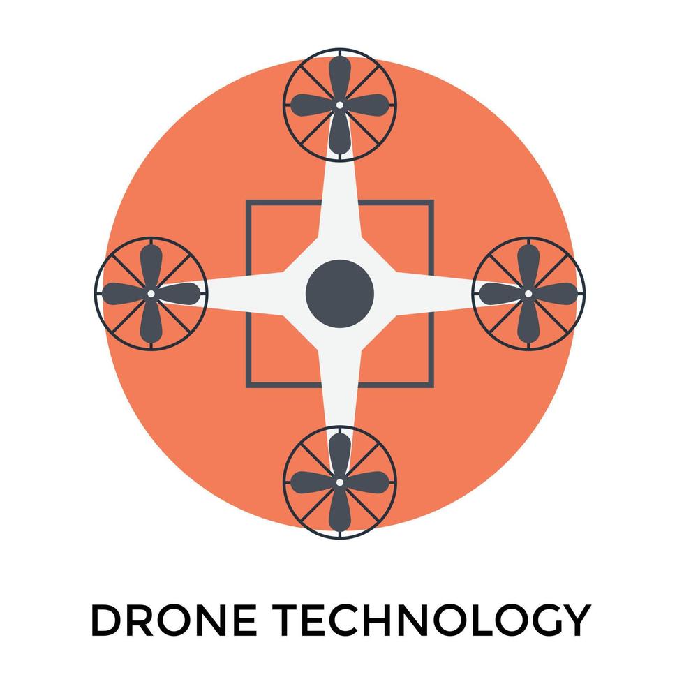Trendy Drone Technology vector