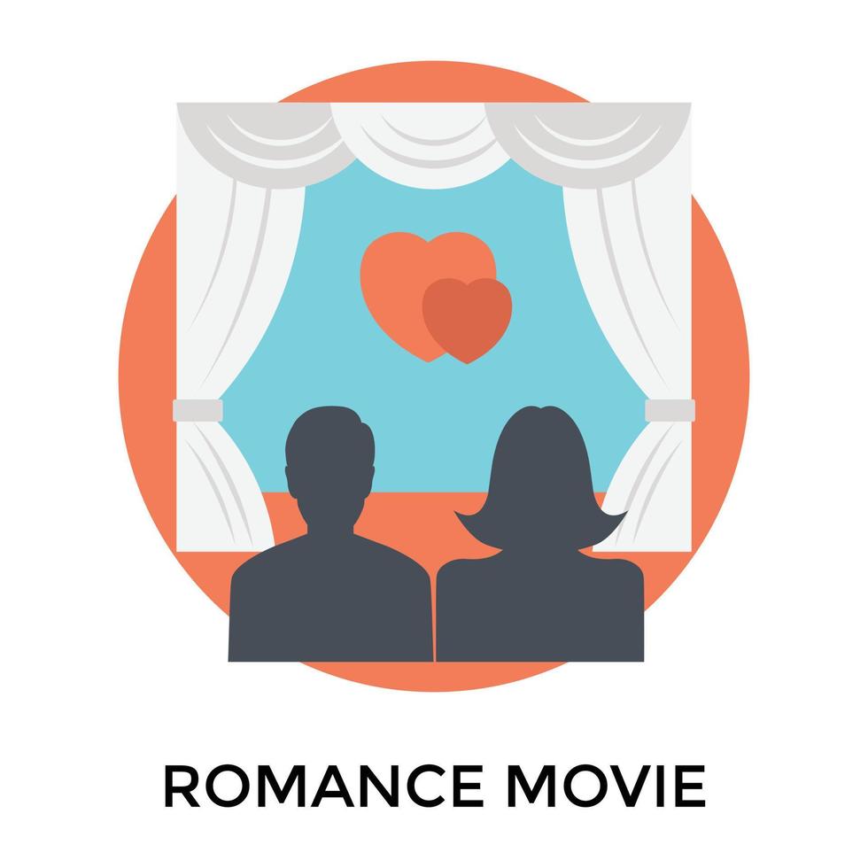 Trendy Movie Date vector