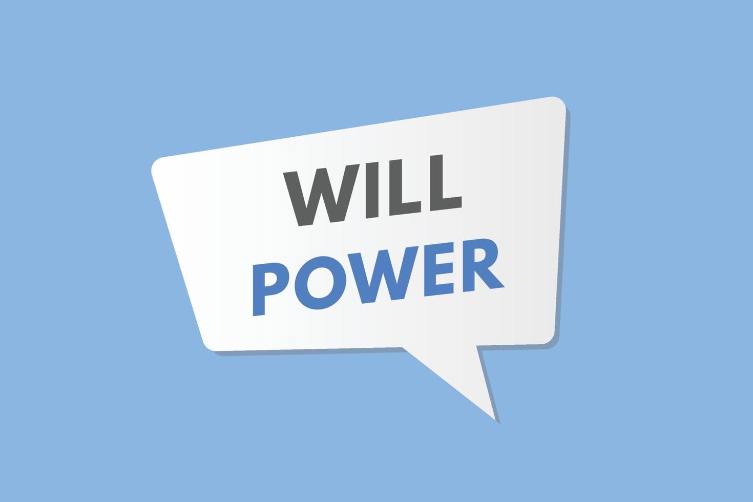 will power Button. will power Sign Icon Label Sticker Web Buttons vector