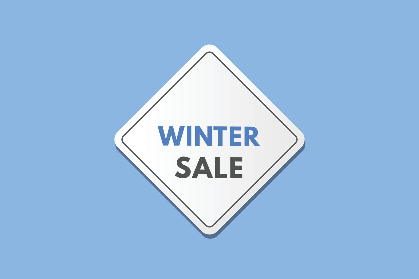 winter sale Button. winter sale Sign  Icon Label Sticker Web Buttons vector