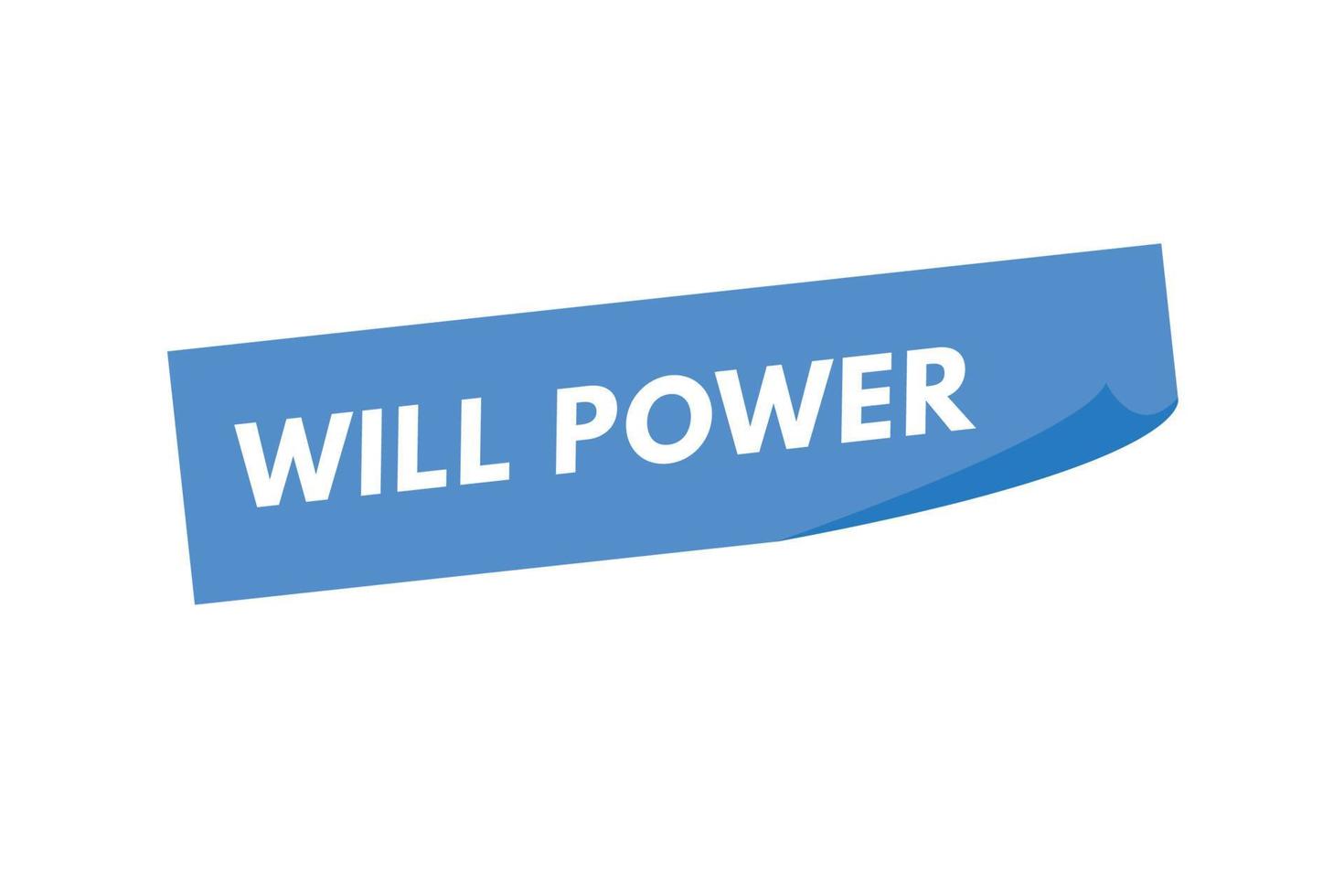 will power Button. will power Sign Icon Label Sticker Web Buttons vector