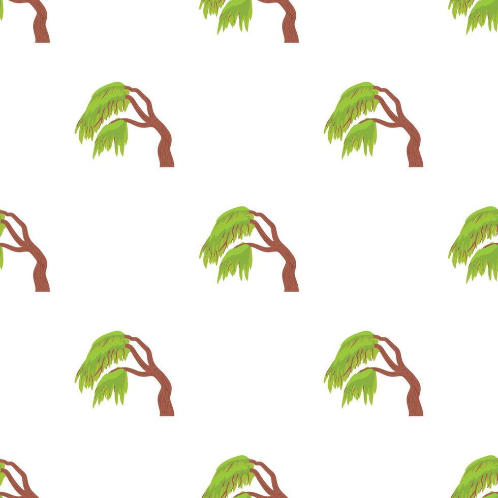 Weeping willow pattern seamless vector