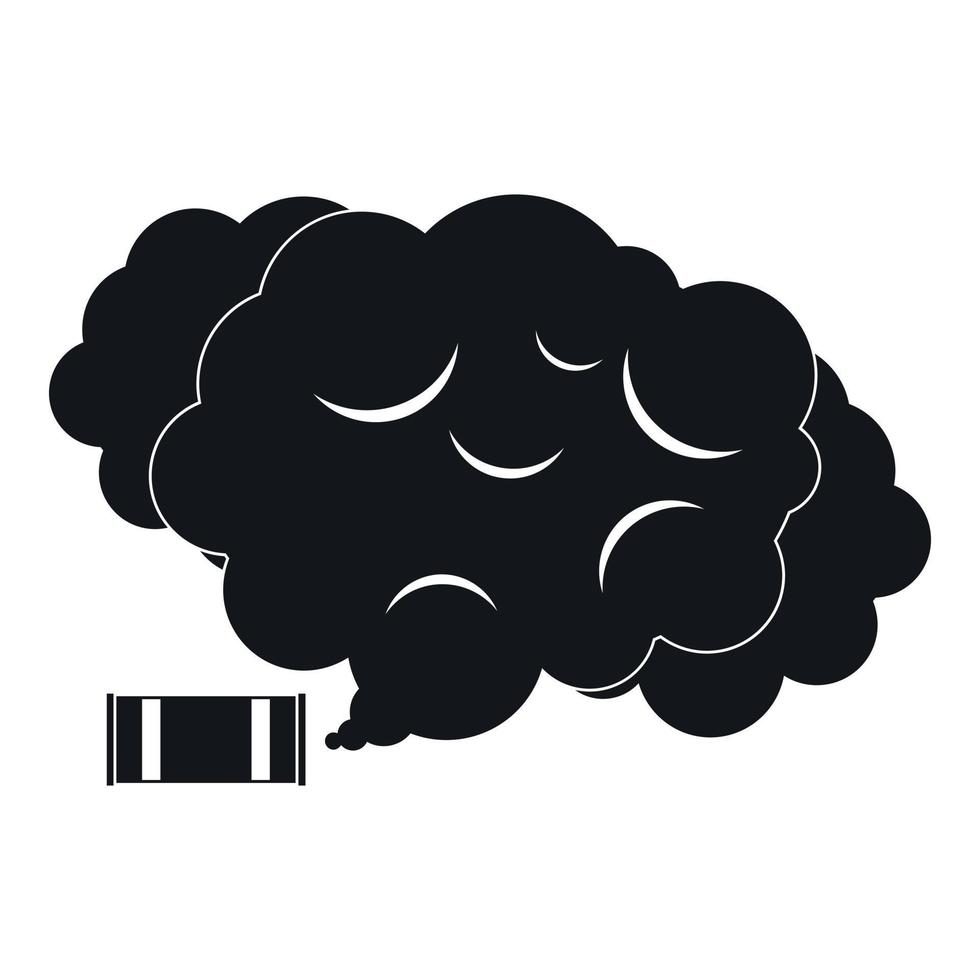 Tear gas icon, simple style vector