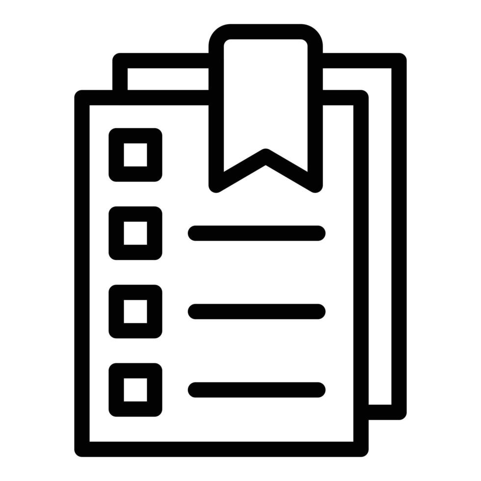 To do list icon outline vector. Online shopping vector