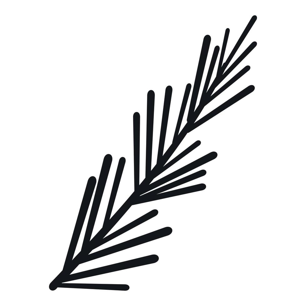 Rosemary spice icon, simple style vector