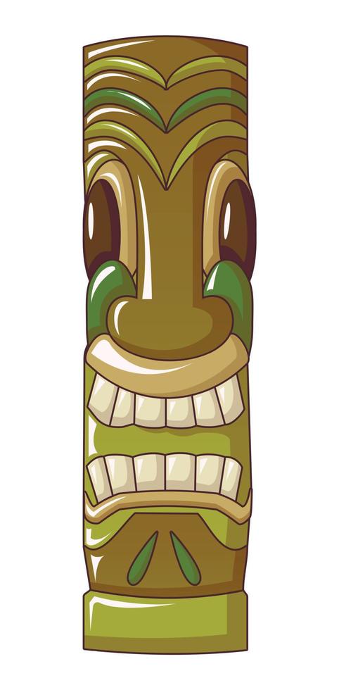Mask idol icon, cartoon style vector