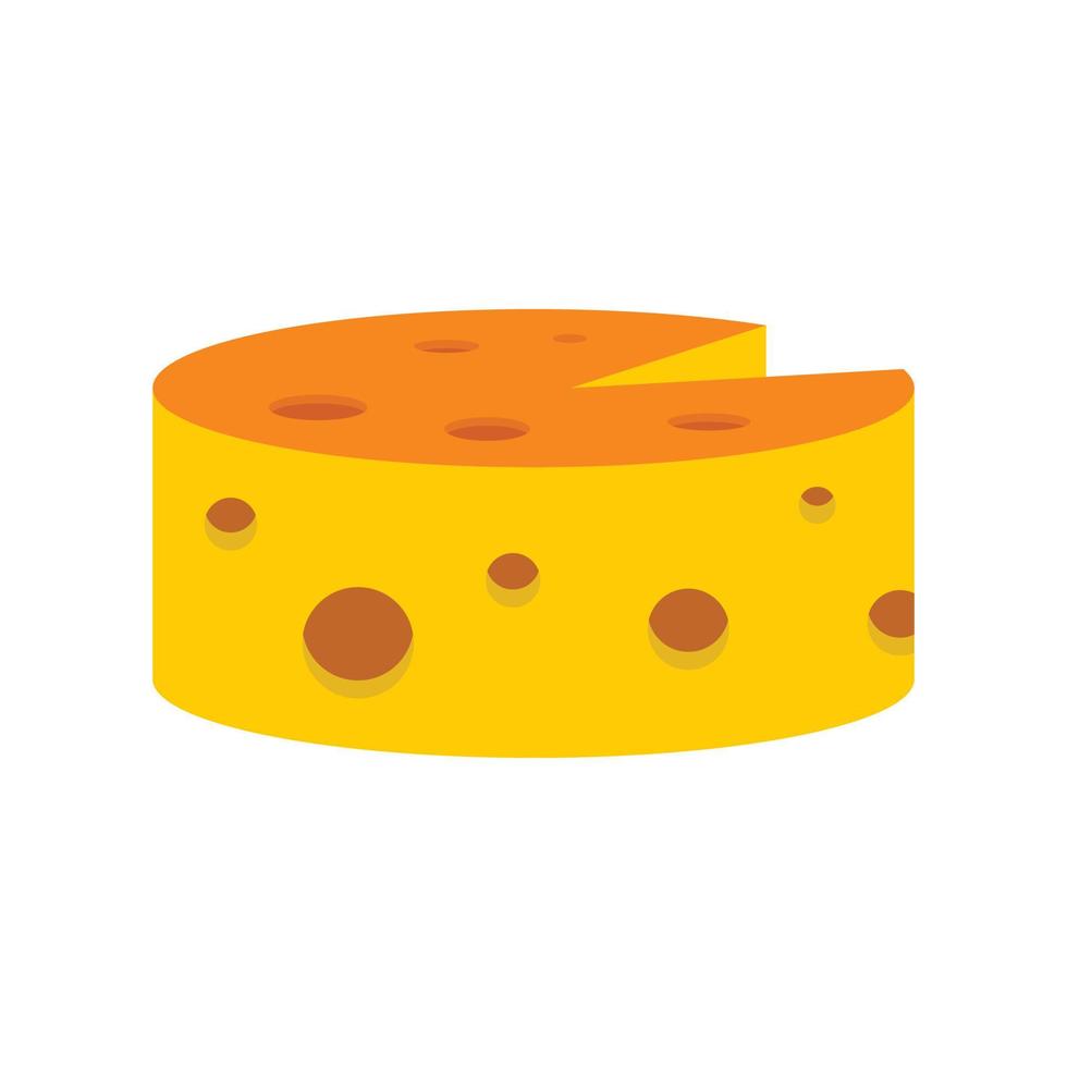 icono de queso, estilo plano vector