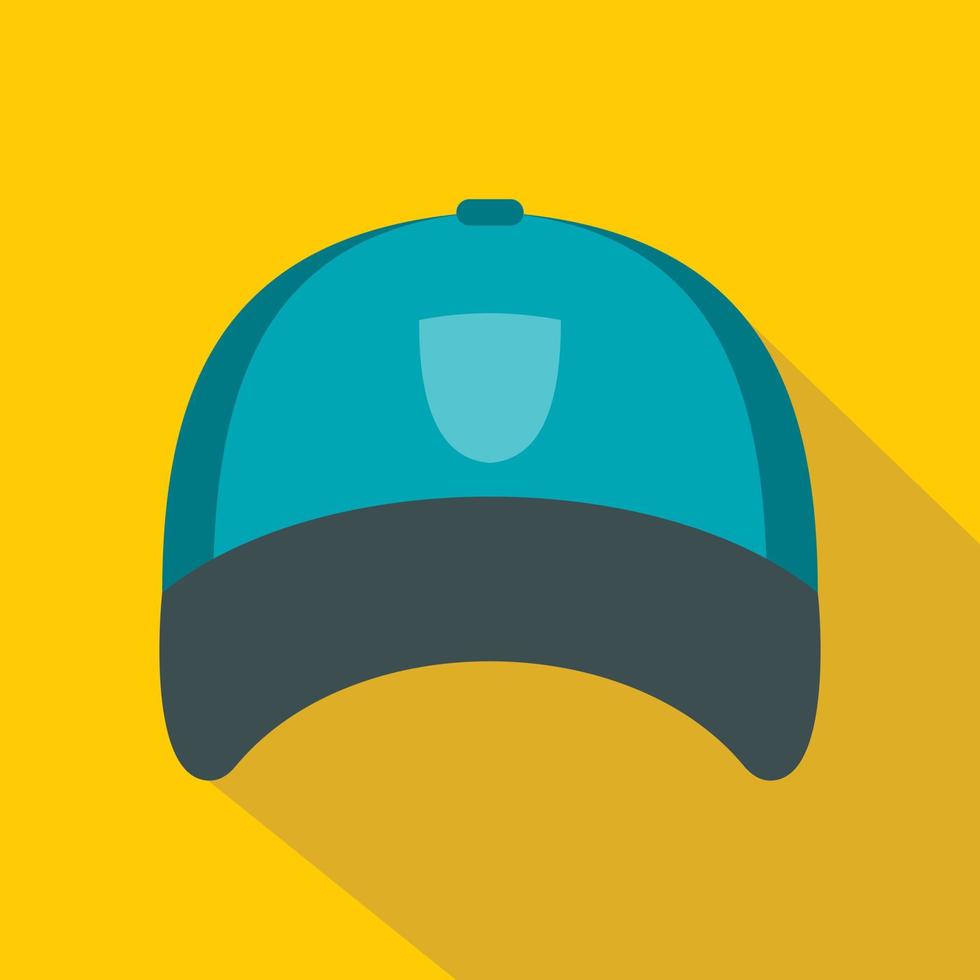 Winter hat icon, flat style vector