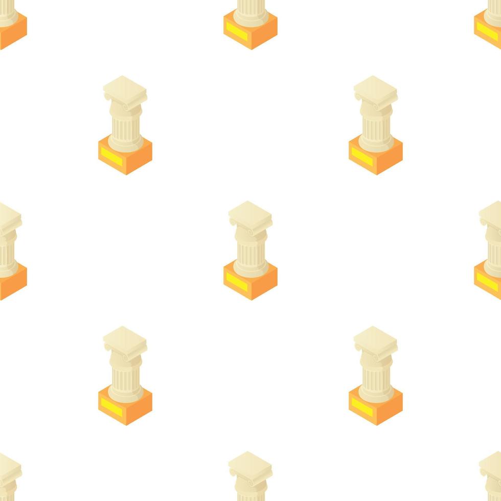 Antique column pillar pattern seamless vector