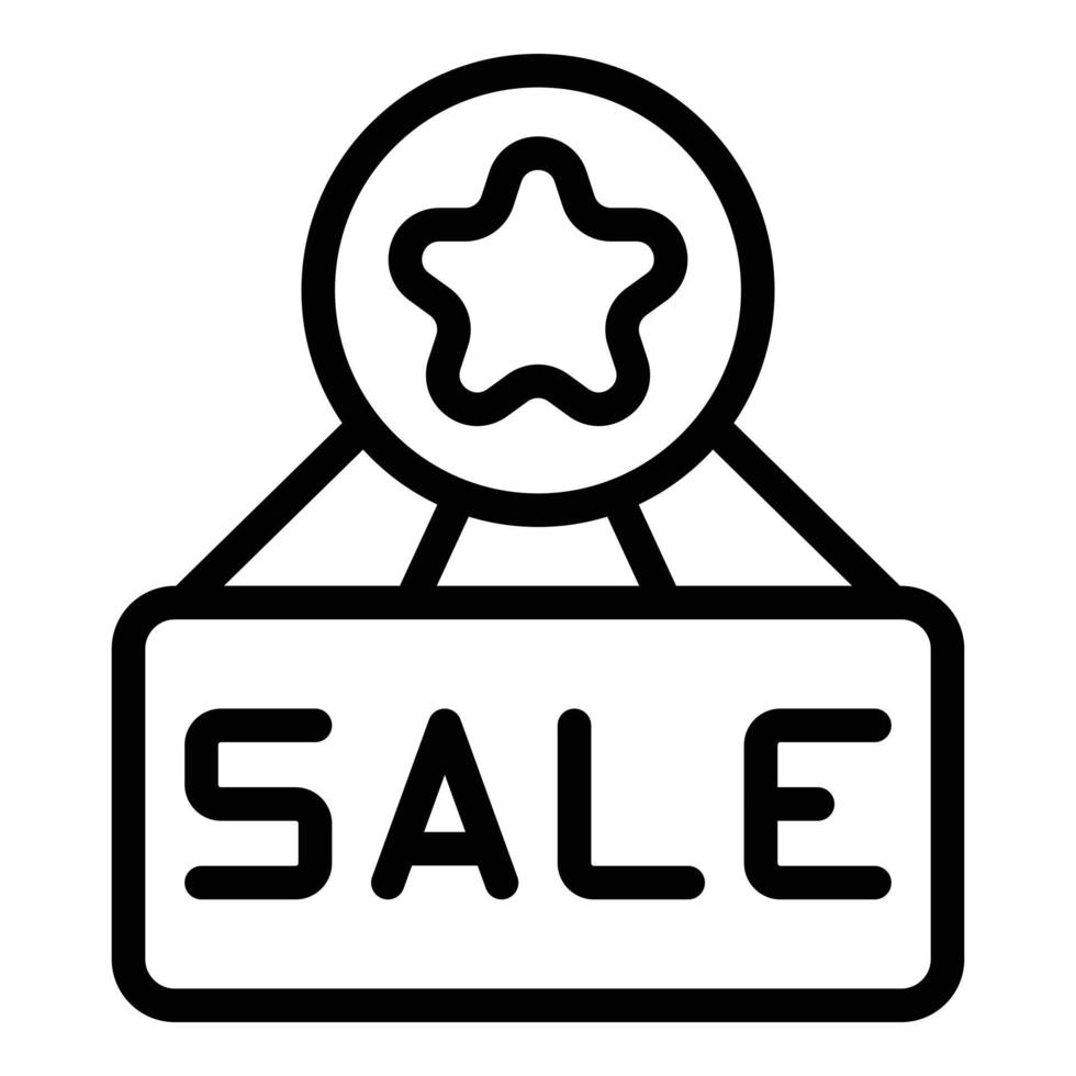 Sale tag icon outline vector. Promo code vector