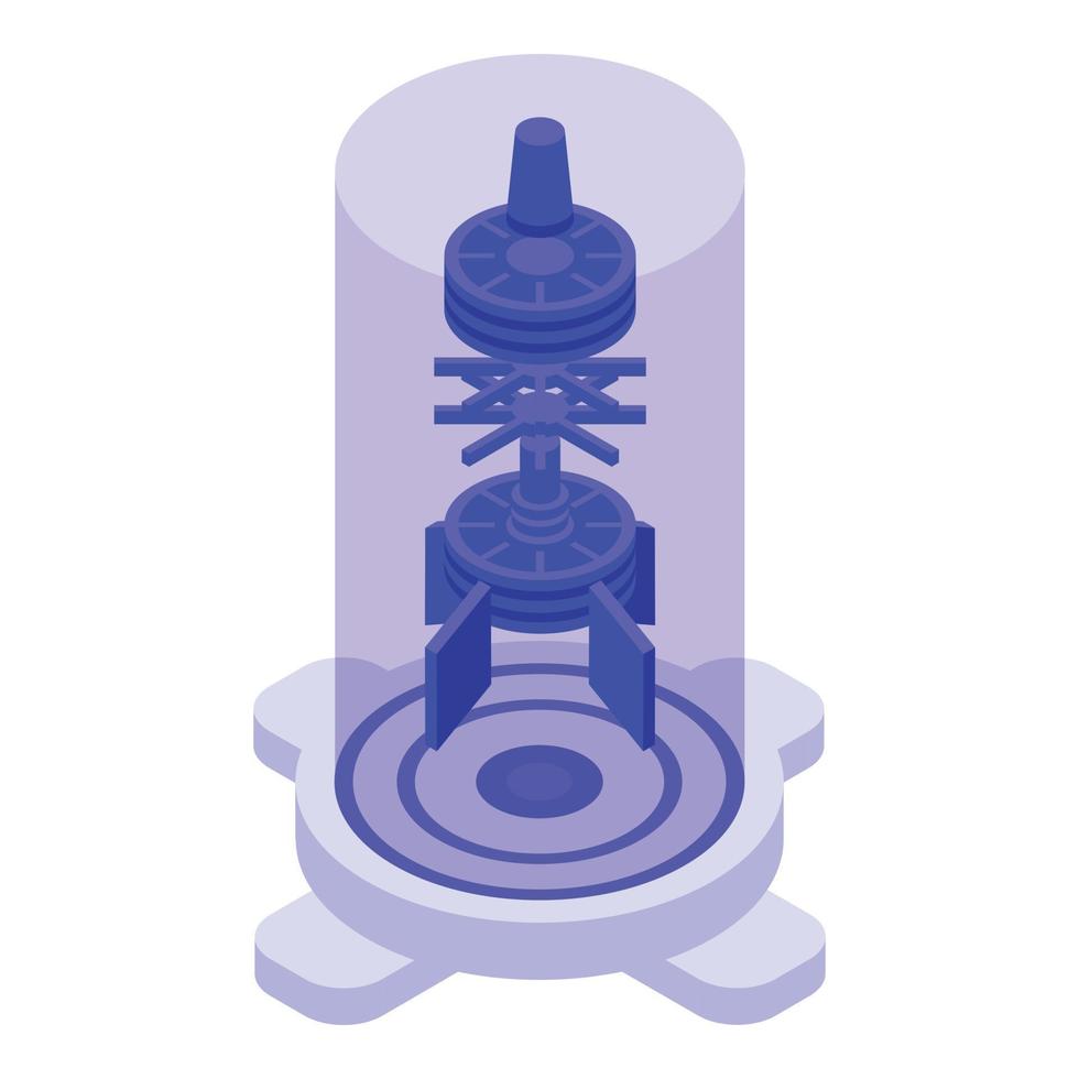 Engine hologram icon isometric vector. Digital projection vector