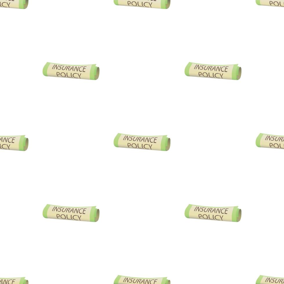 Insurance policy pattern seamless vector