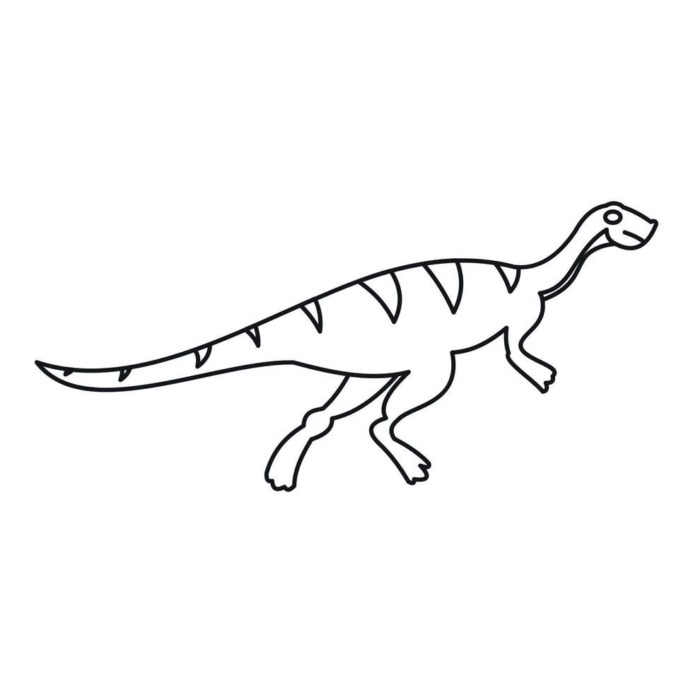 Gallimimus icon, outline style vector