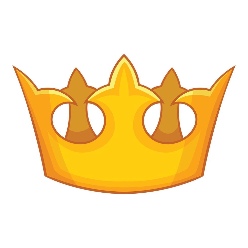 Viscount crown icon, cartoon style vector