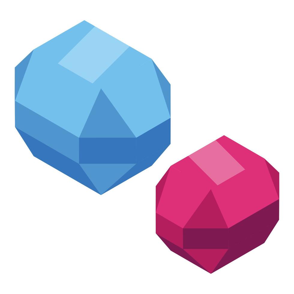 Mine jewel stones icon isometric vector. Truck industry vector