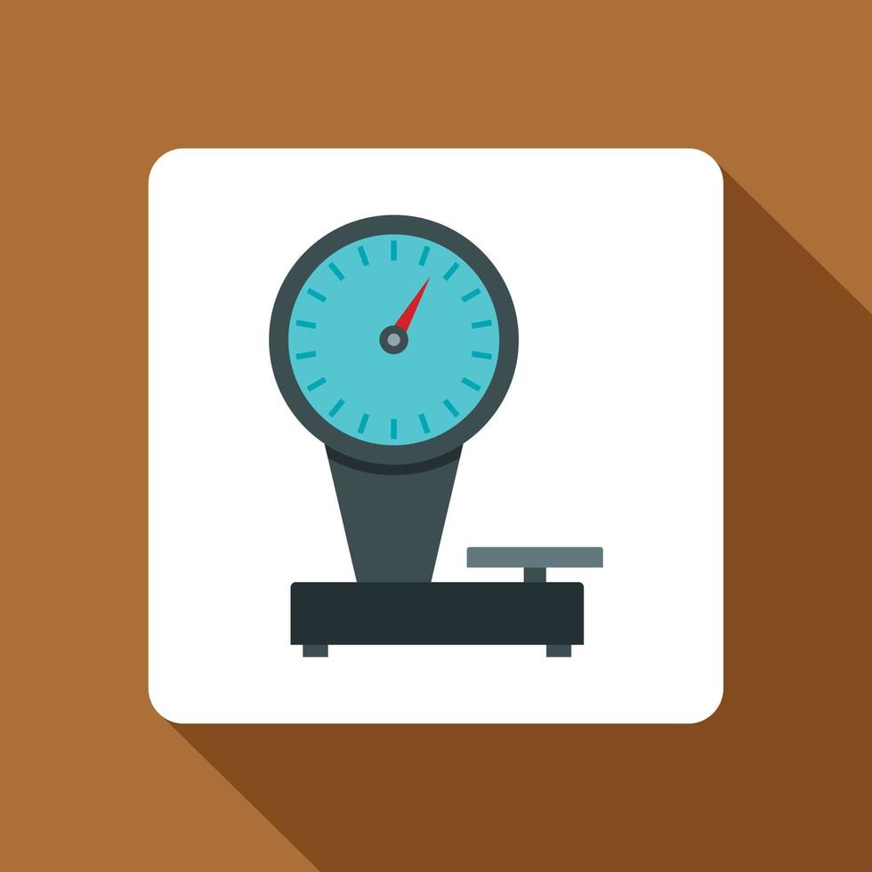 Weight scale icon, flat style vector