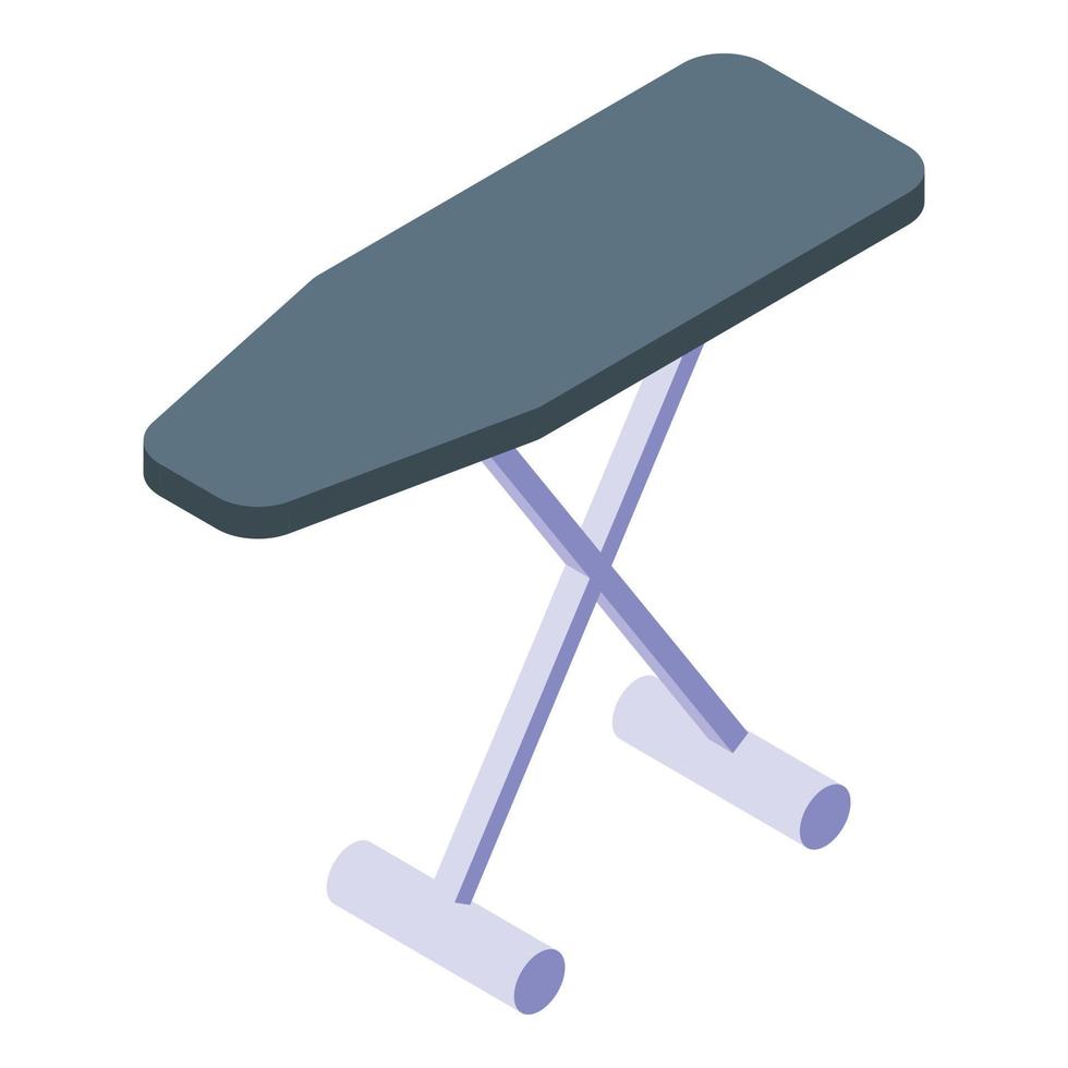 Ironing board icon isometric vector. Electric iron vector