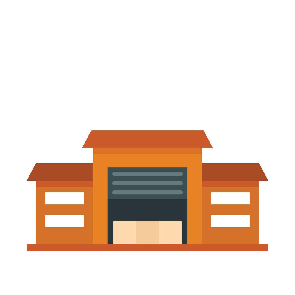 Warehouse icon, flat style vector