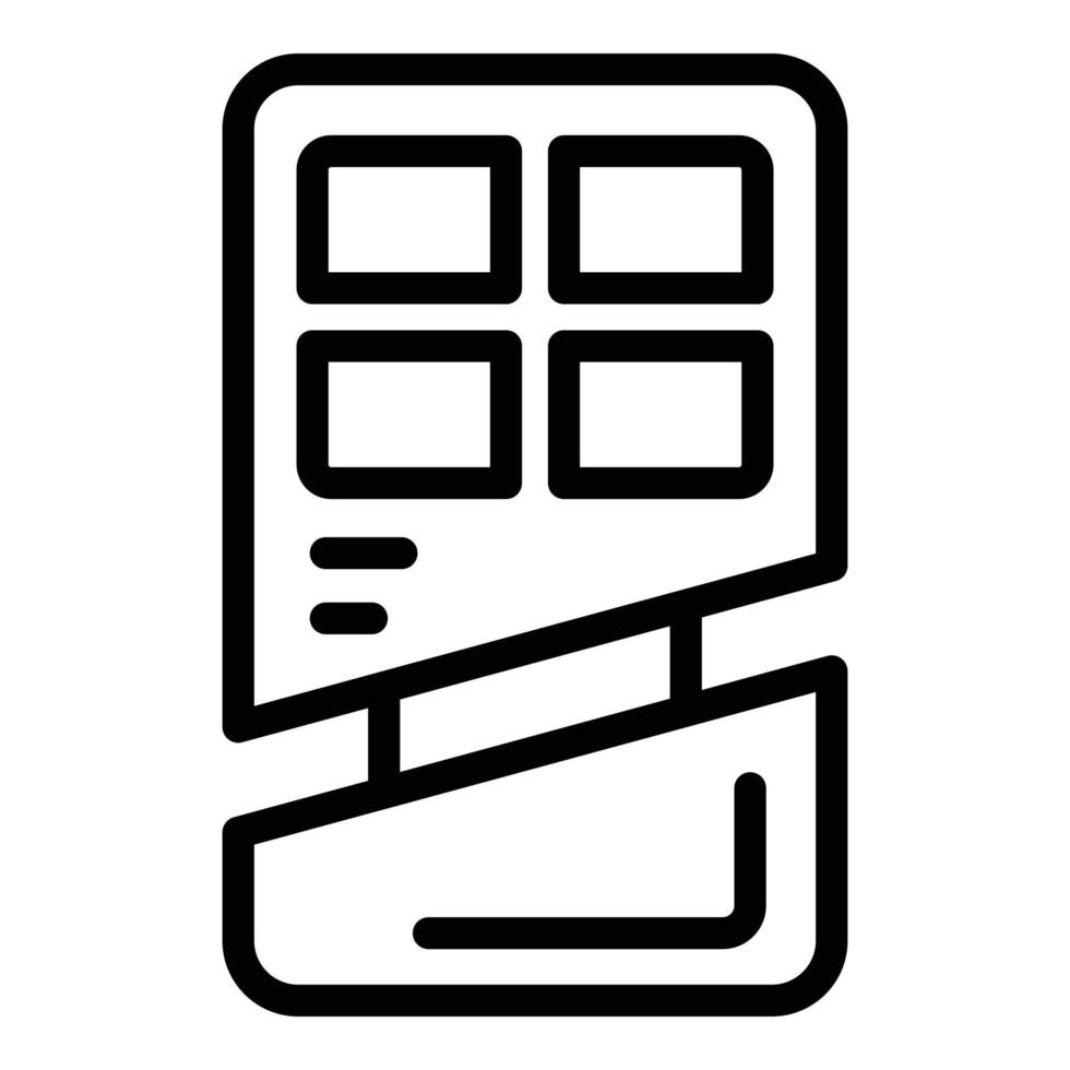 Car alarm system icon outline vector. Hand key vector