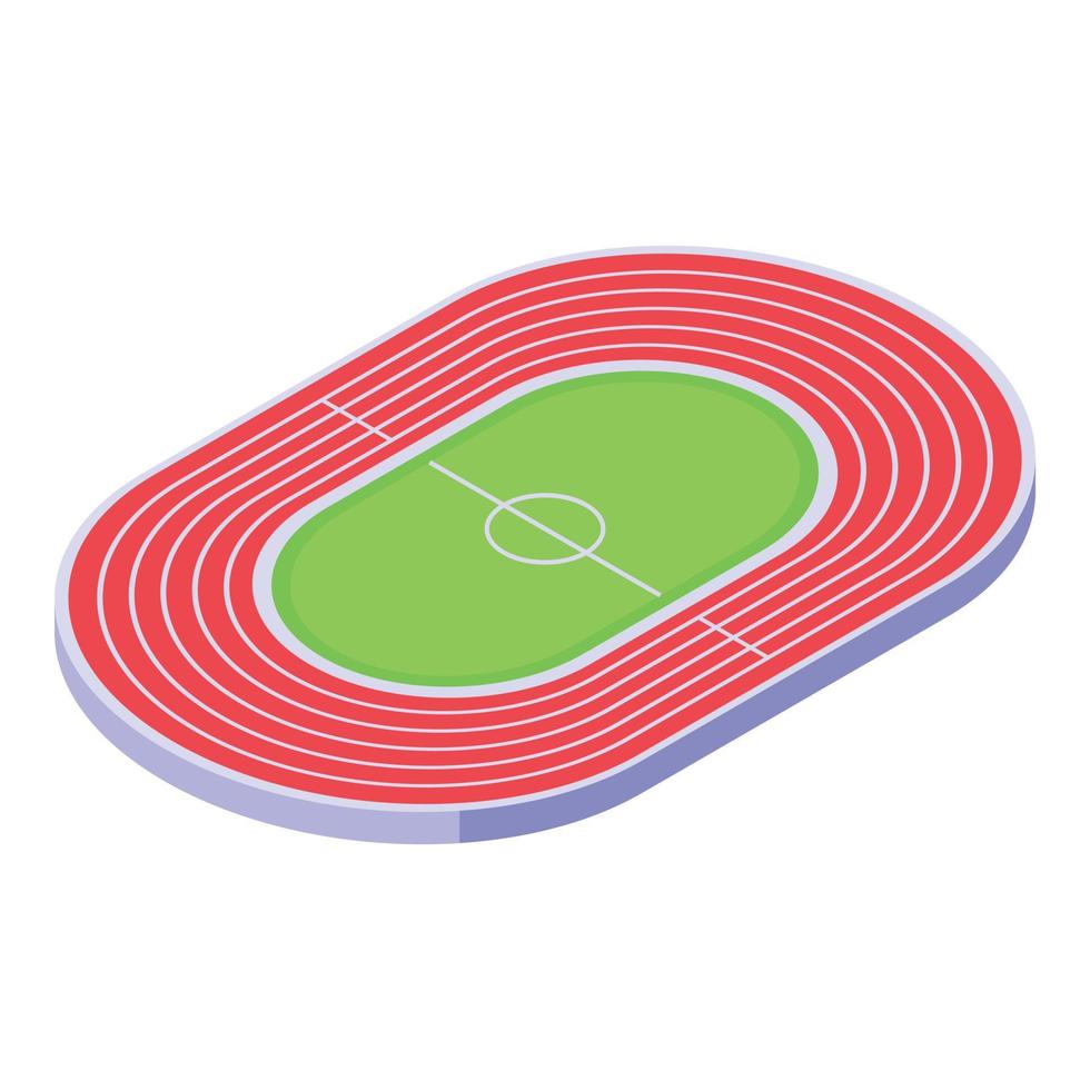 Runner app field icon isometric vector. Sport fitness vector