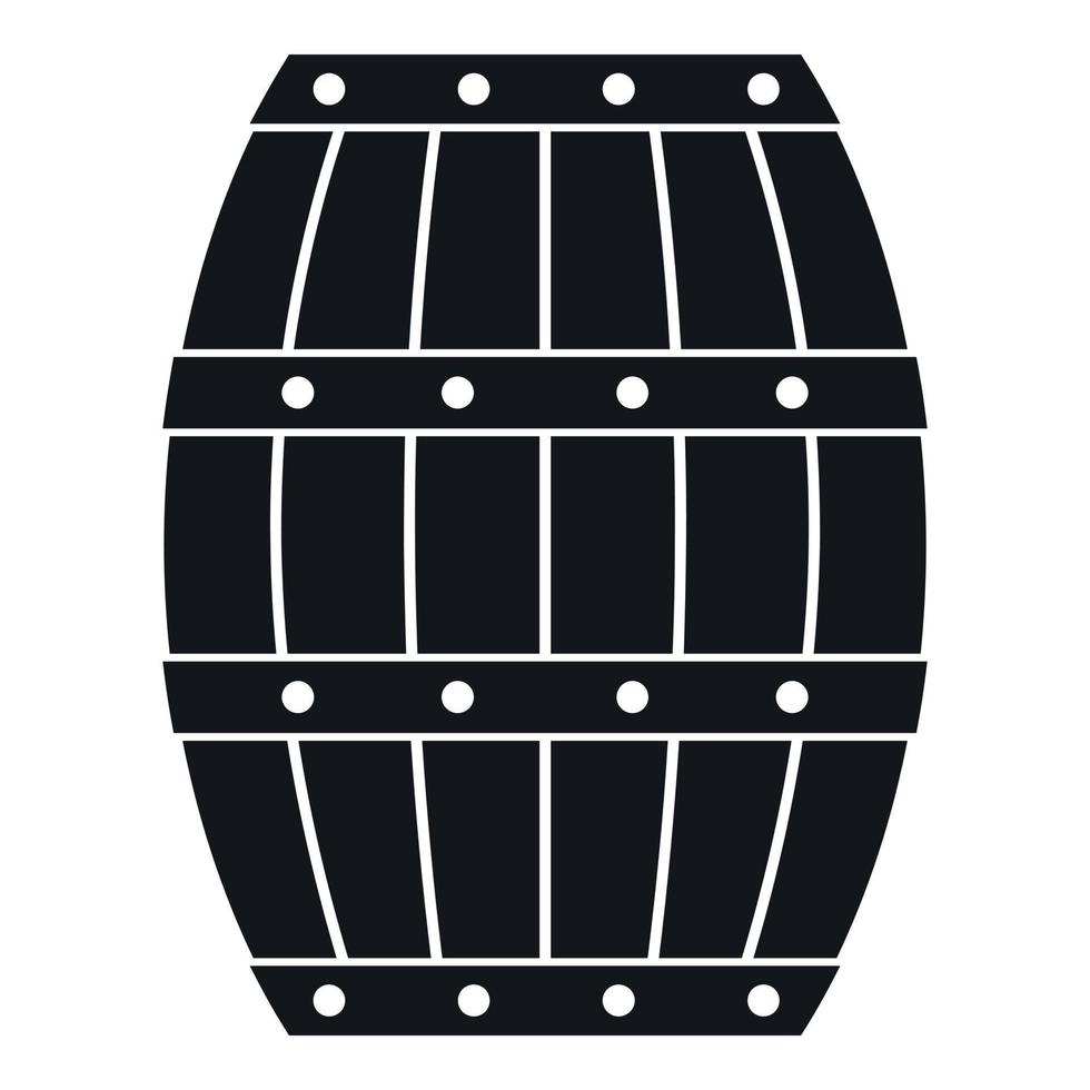 Barrel icon, simple style vector