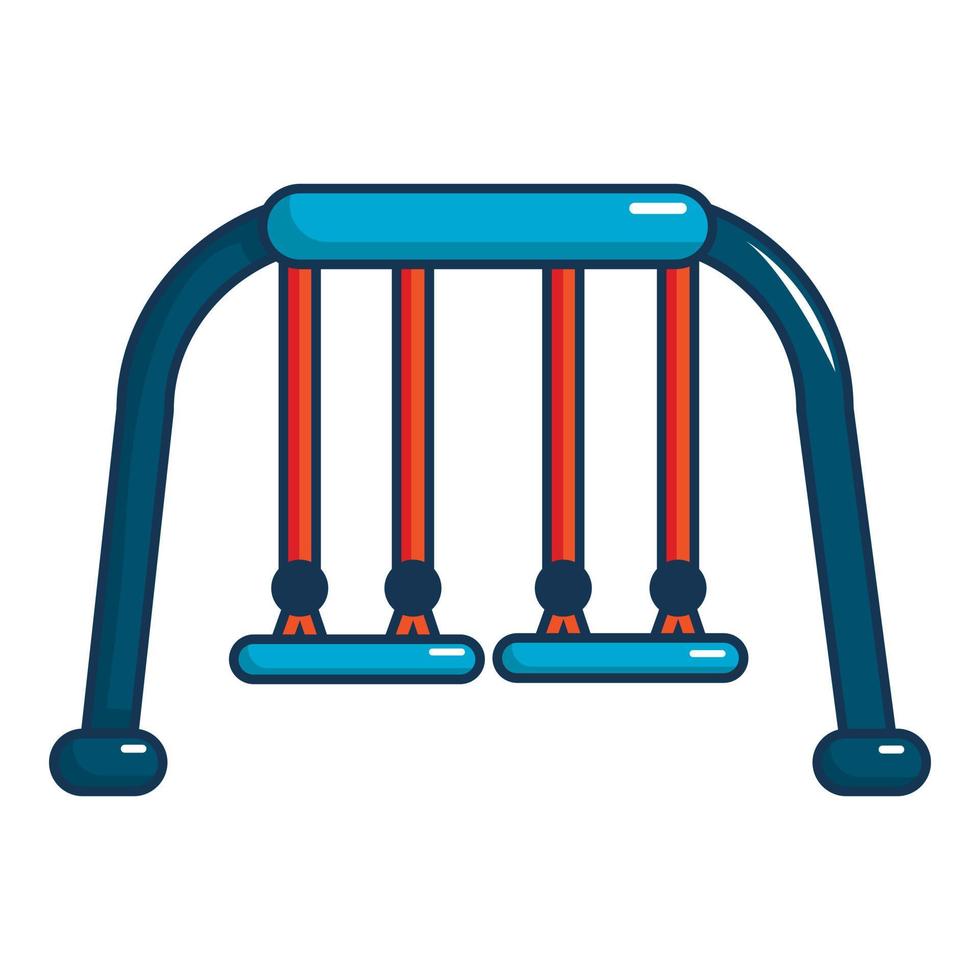 Swing icon, cartoon style vector