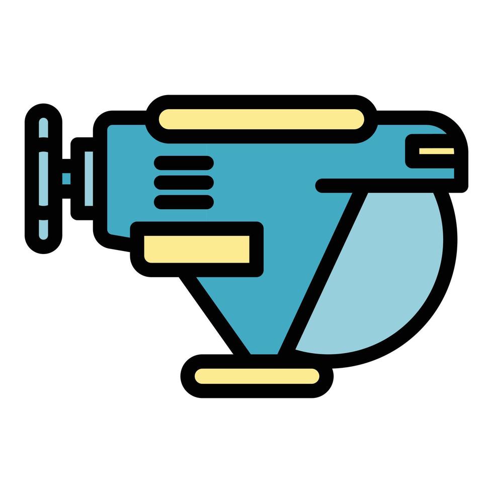 Carrier bathyscaphe icon color outline vector