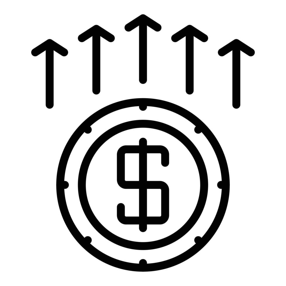 Salary skills icon outline vector. Stress manager vector