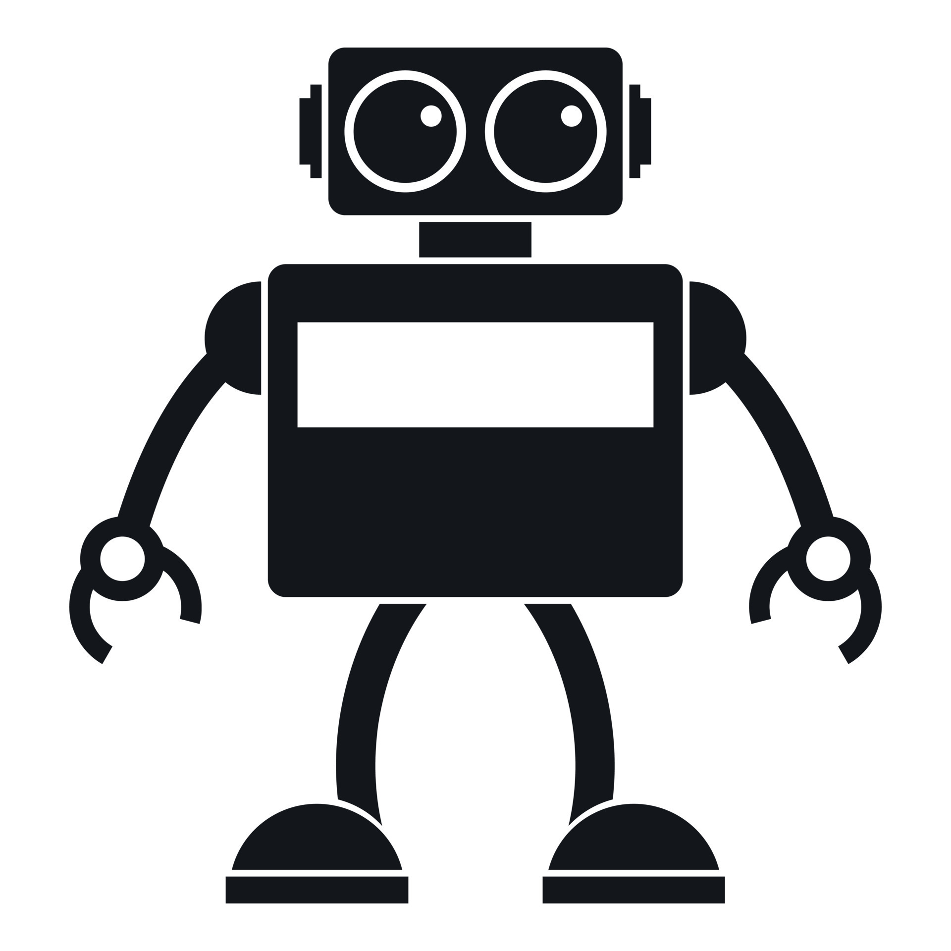Android robot icon, simple style 15090888 Vector Art at Vecteezy