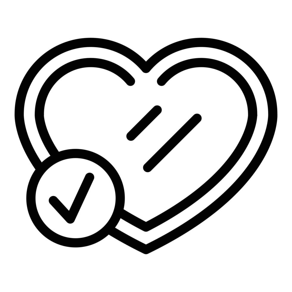 Loving wishlist icon outline vector. Online store vector