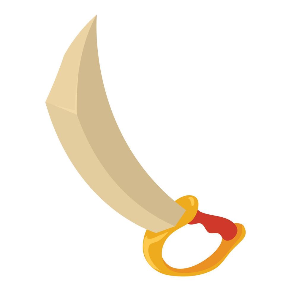 Sword icon, cartoon style vector