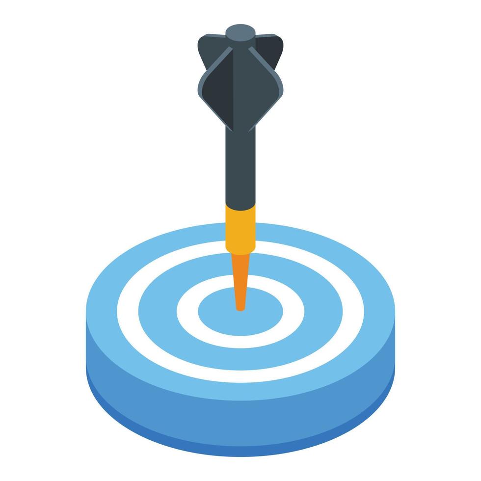 Client know target icon isometric vector. Customer document vector
