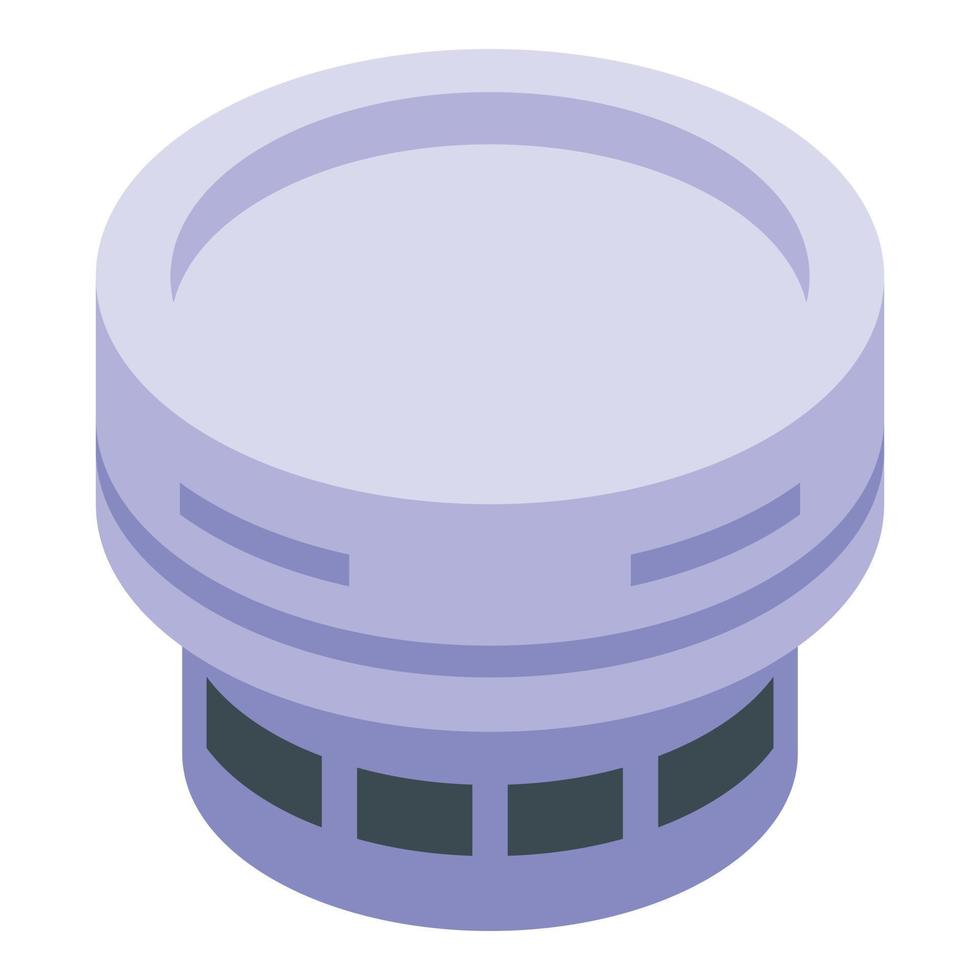 Smoke detector security icon isometric vector. Fire alarm vector