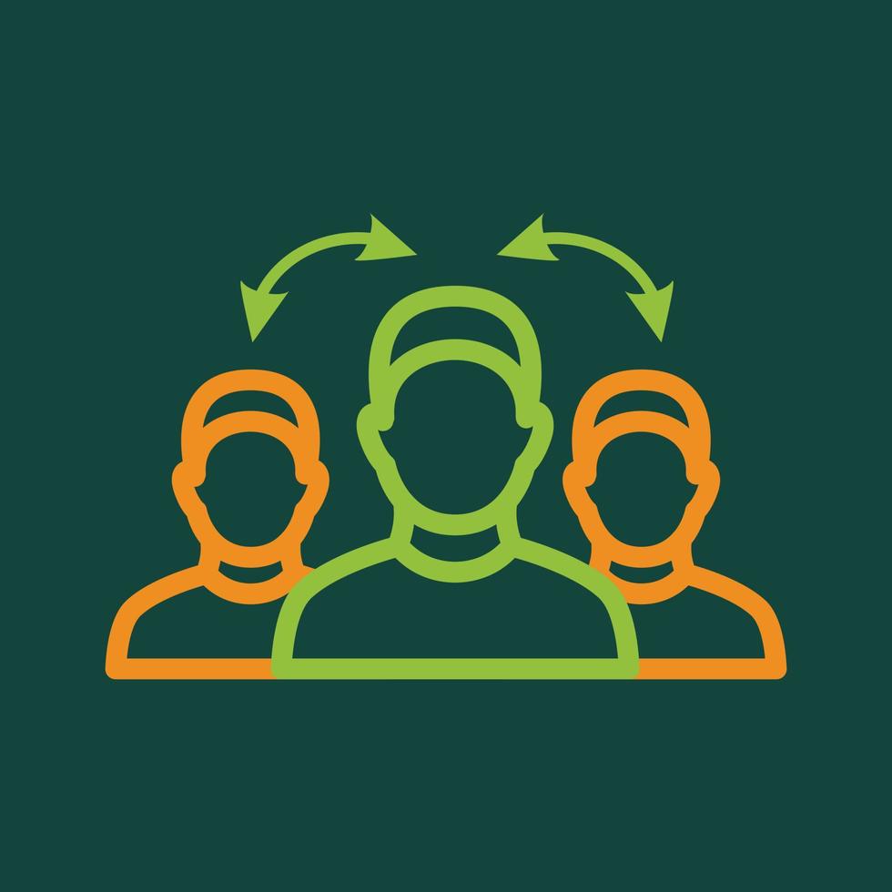 Interpretation icon, outline style vector