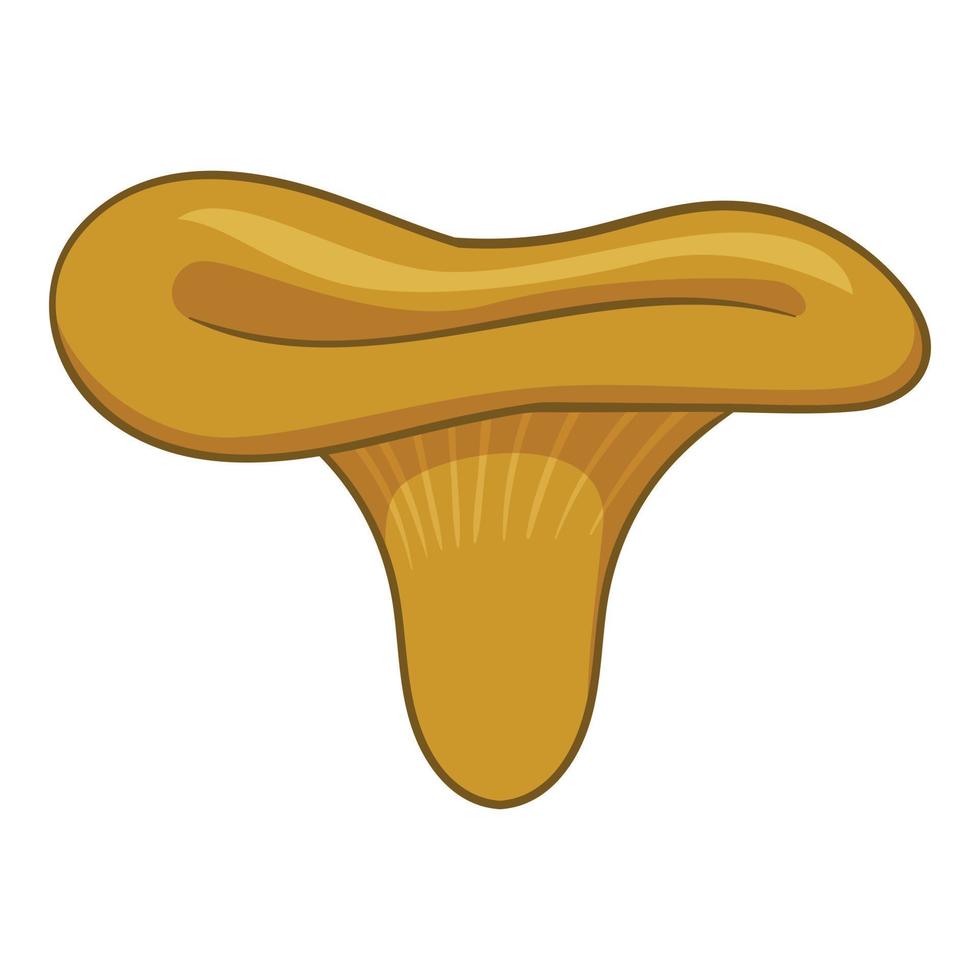 Lactarius sanguifluus mushroom icon, cartoon style vector