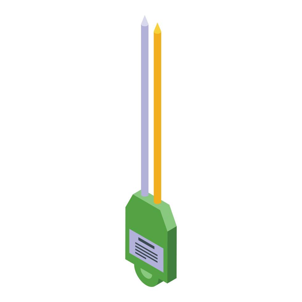 Soil ph meter icon isometric vector. Water alkaline vector